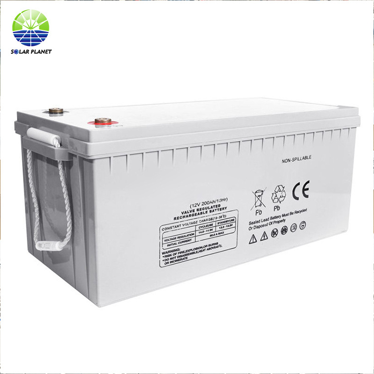 Solar Planet Real Factory 12V 50Ah 60Ah 100Ah Solar Storage Power Gel Battery For Sale