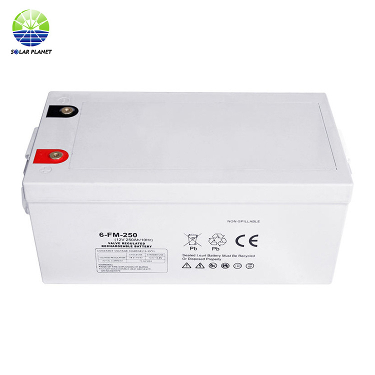 Solar Planet Real Factory 12V 50Ah 60Ah 100Ah Solar Storage Power Gel Battery For Sale