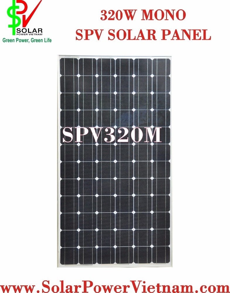 320W - 24V Monocrystalline solar panel - Germany Solar Cell - SPV320M made in Vietnam