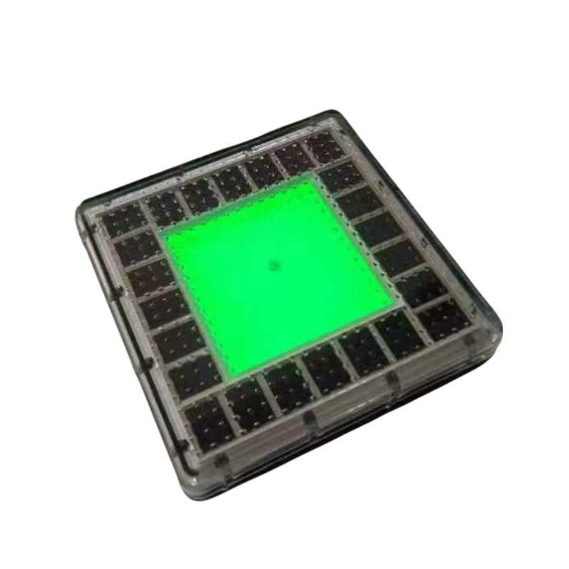 SOLARROAD Outdoor Garden Solar Brick Light Waterproof LED Square Solar Ice Floor Tile Light Cube Rocks Garden Light