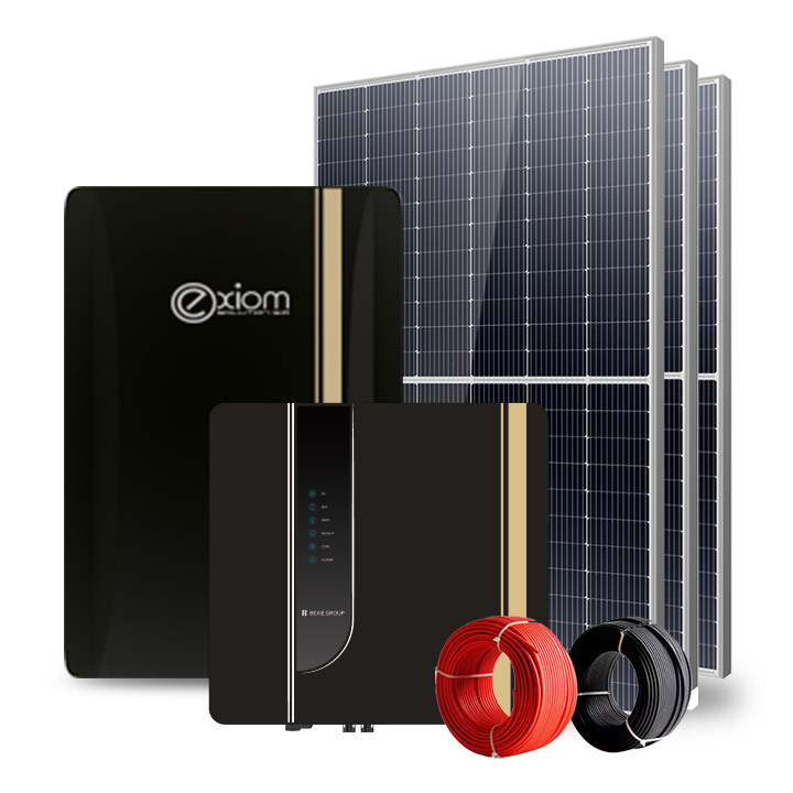 Residential complete hybrid home solar power system 3600w solar kit 3.6kw for home in Europe