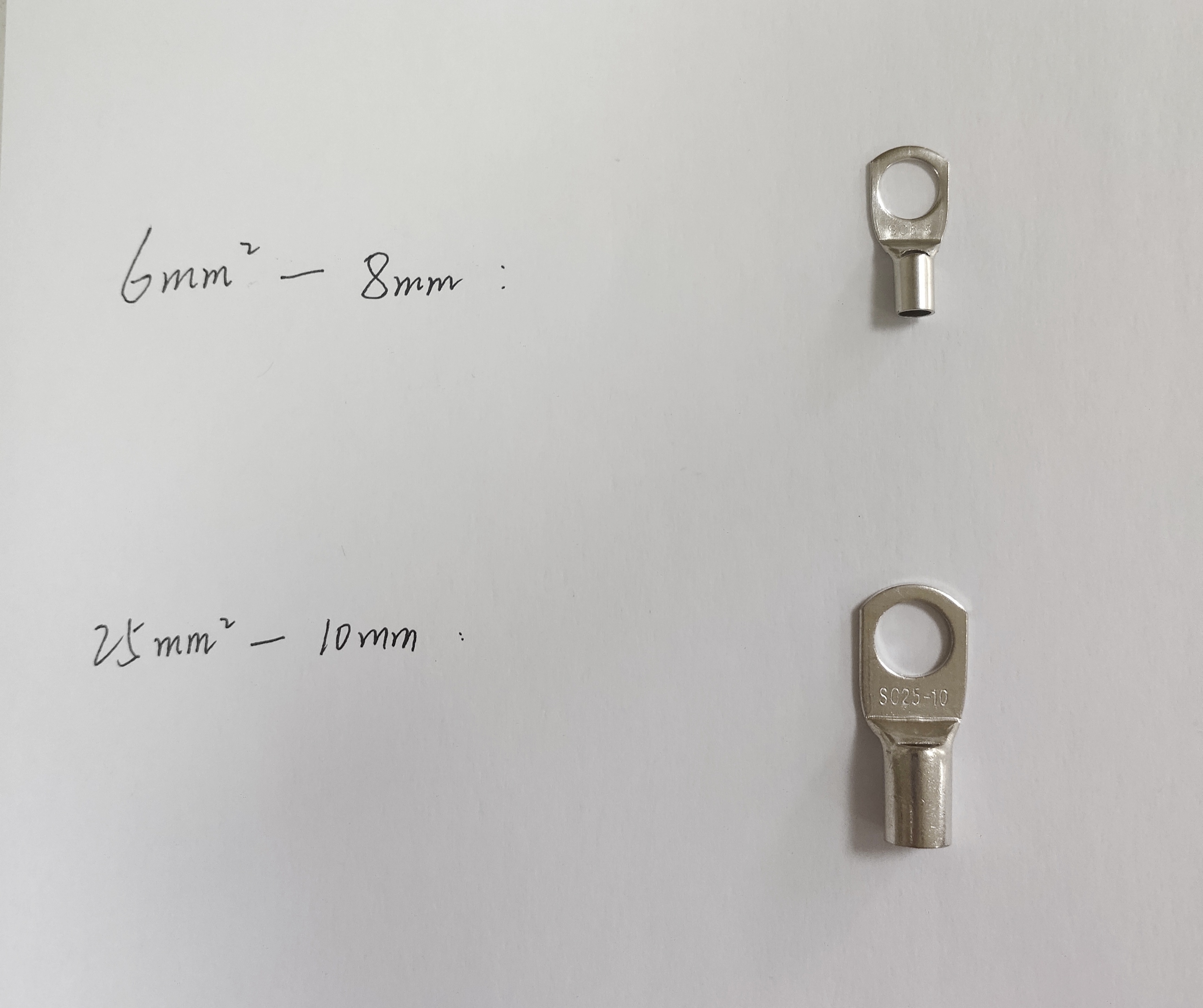 Tinned Copper Cable Lugs Terminal Connecting Solar Cable Bimetallic Lug Solar Panel