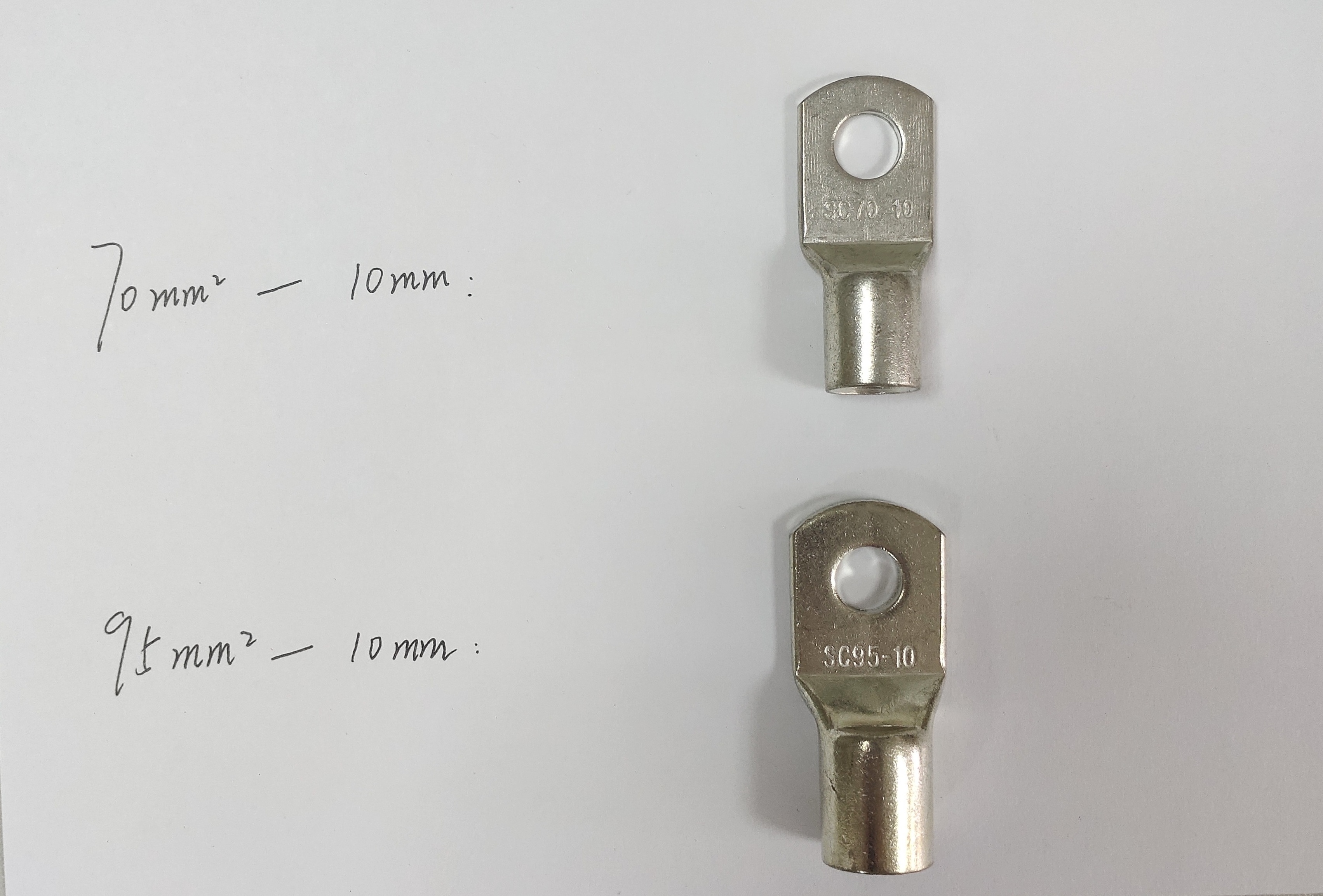 Tinned Copper Cable Lugs Terminal Connecting Solar Cable Bimetallic Lug Solar Panel