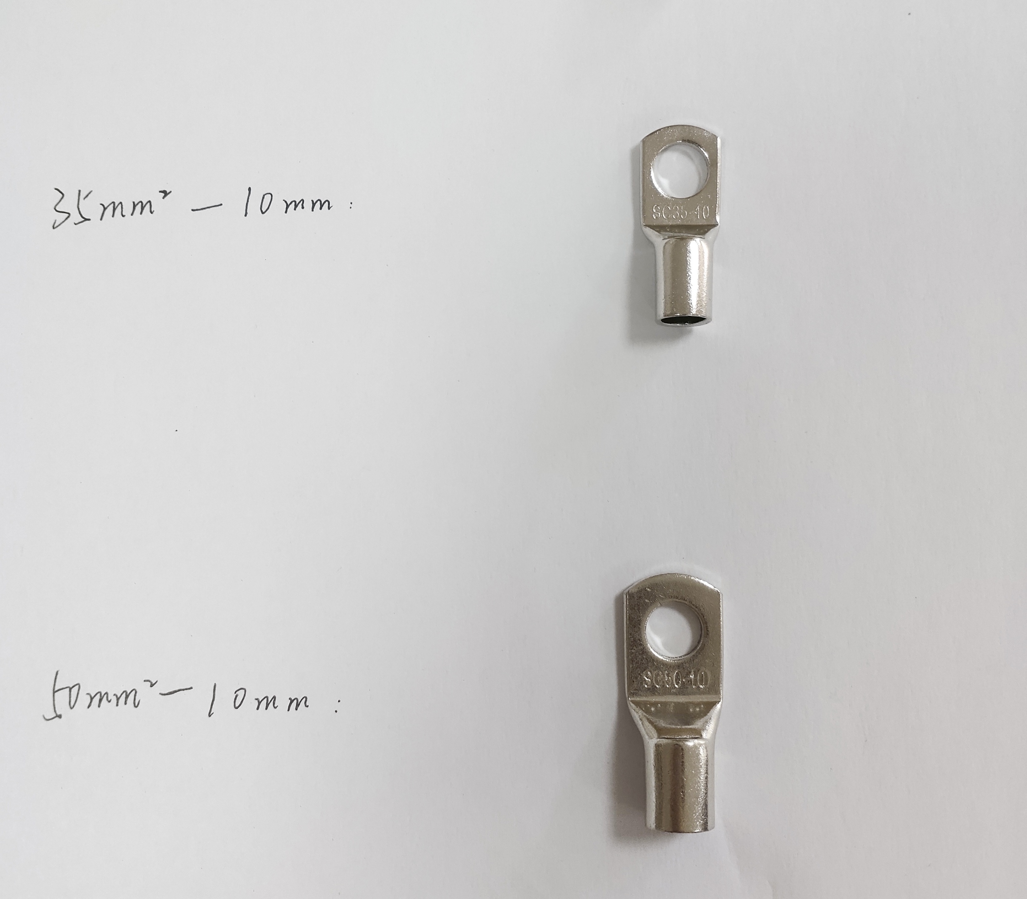 Tinned Copper Cable Lugs Terminal Connecting Solar Cable Bimetallic Lug Solar Panel