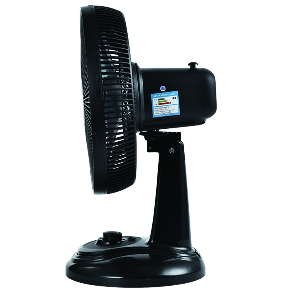 Factory Supply Rechargeable Outdoor Household Garage Powered Battery Operated Easy Portable Table Fan Solar Desk Fan