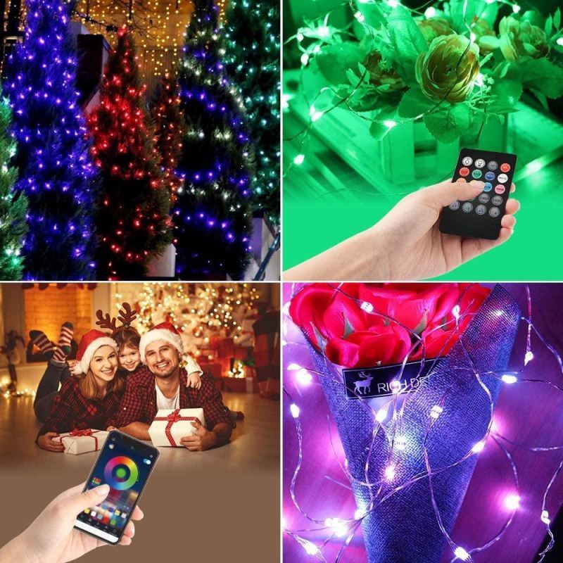 Lighting Outdoor Crystal waterproof Fairy Christmas Holiday powered LED Globe Ball Lights Solar String Light For Garden