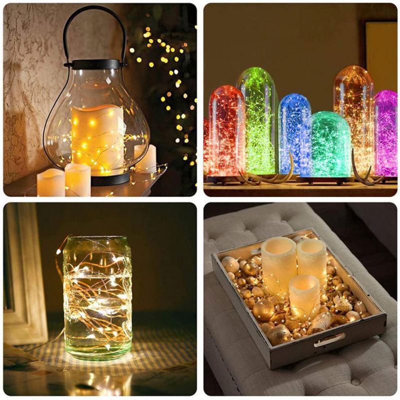 Lighting Outdoor Crystal waterproof Fairy Christmas Holiday powered LED Globe Ball Lights Solar String Light For Garden