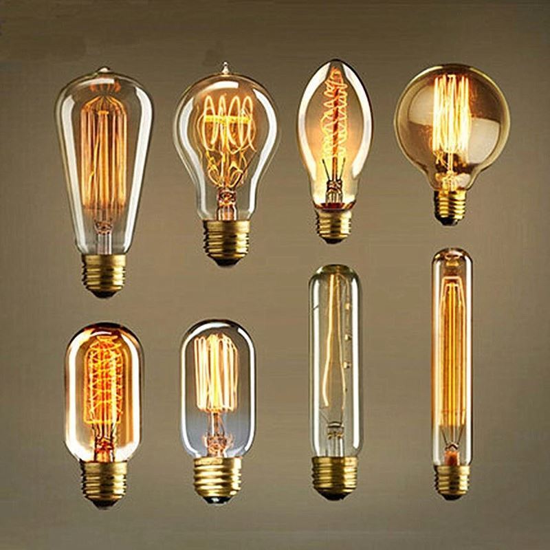 Retro LED bulb E27 large spiral light source tungsten filament bulb super bright