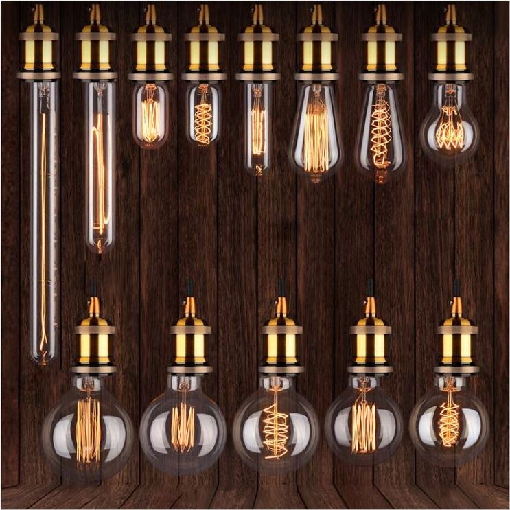 Retro LED bulb E27 large spiral light source tungsten filament bulb super bright