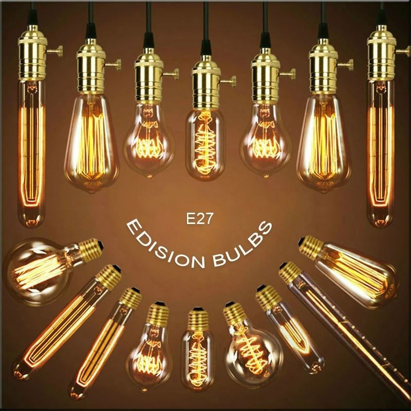 New style amber glass Sell well vintage edison light Globe G80 G95 carbon led filament bulb 40watt 60w e26 E27 V22 vintage