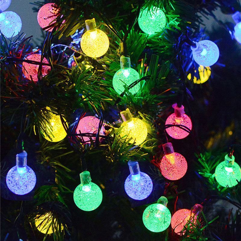 48FT E26 Outdoor lights string Globe Light Bulbs IP65 Waterproof Part Backyard Bistro Decor Christmas Tree String Lights