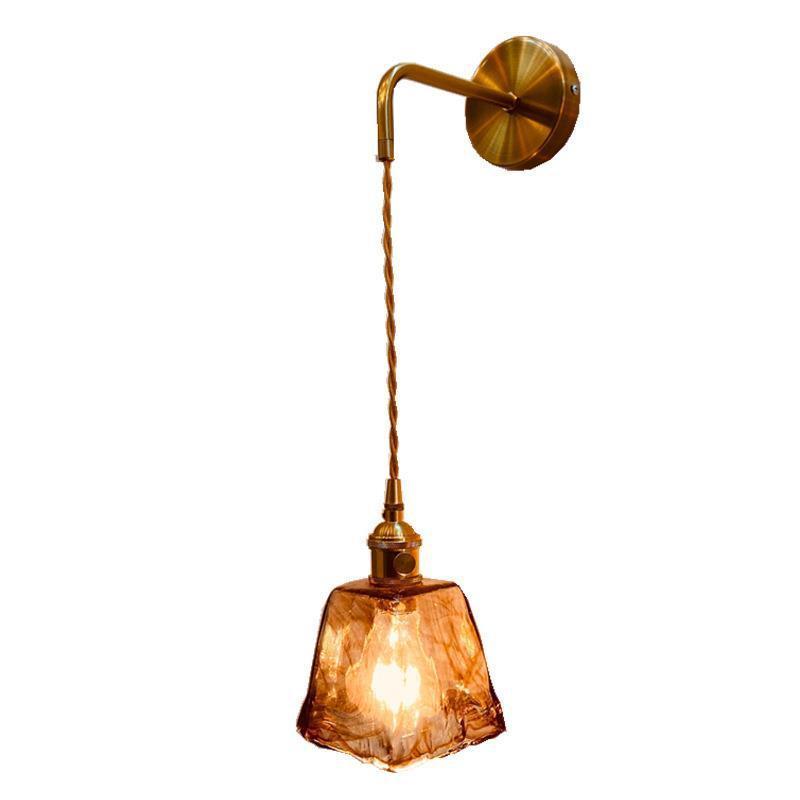 Brass Fixture With 5 Small Ball Shape Frosted Glass Shade Wall Vanity Fixture Light Lamps For Bath Room Hotel