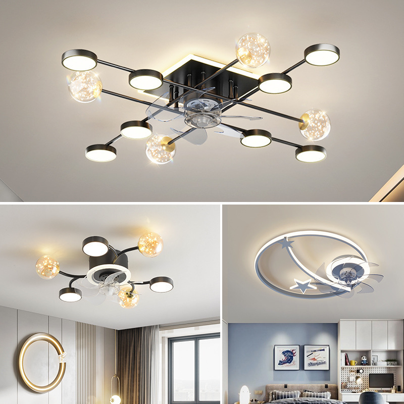 factory direct sale modern style LED chandelier ceilling surface mounted ceiling lighting for living room bed room black