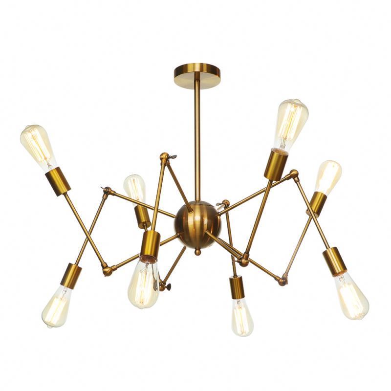 Creative Retro Ceiling Chandelier Lamp for Home Bar Vintage Plexiglass Pendant Light Fixtures