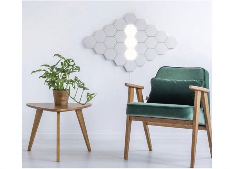 Magnetic Hexagon Creative Decorative Wall Lamp Quantum  Night Light Lamp Led Hex Light Sensor Modular Touch Light