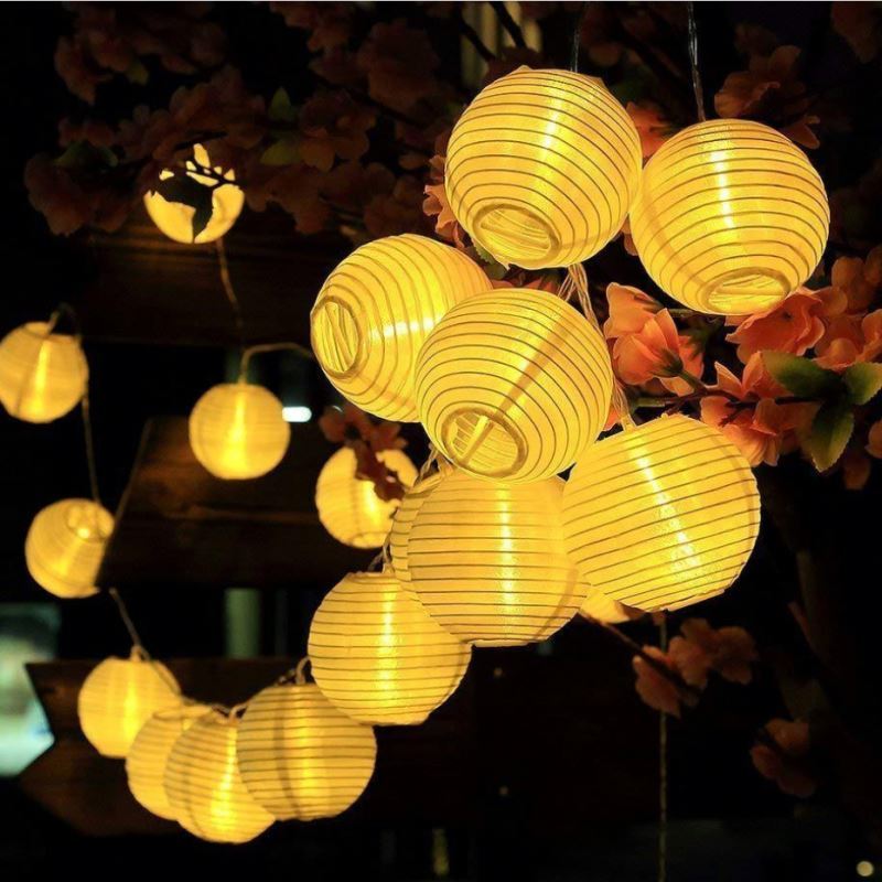 20LED fairytale retro geometric   lantern luz solar string light 5m LED decoration Christmas wreath wedding