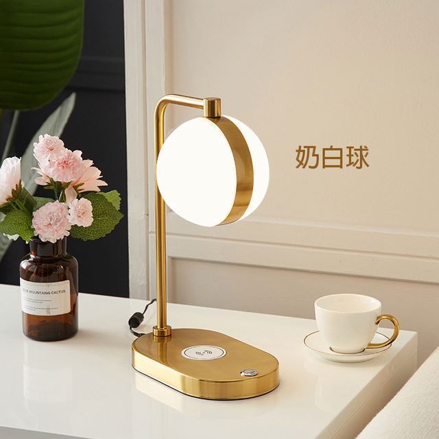 LED Table Lamp with USB Port to Charge the Mobile Phone Touch Switch Night Light Three Lights Modes Desk Lamp Wireless Charger