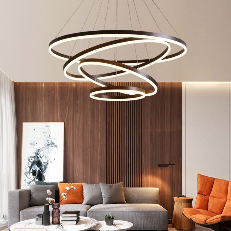 stainless steel chandelier Hanging Light Modern Pendant Ceiling Lamps LED Crystal Chandelier Lights