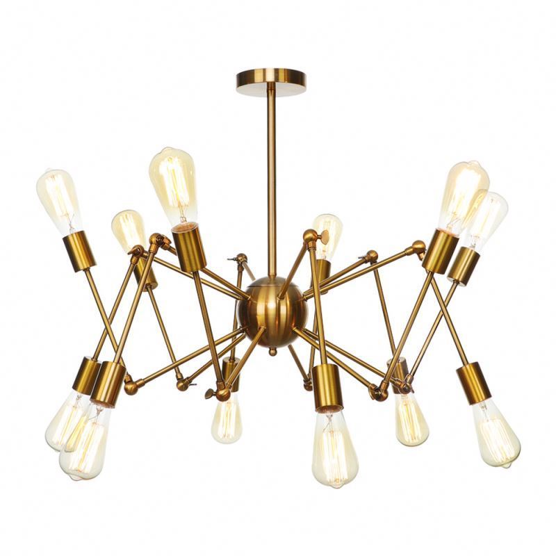 Creative Retro Ceiling Chandelier Lamp for Home Bar Vintage Plexiglass Pendant Light Fixtures