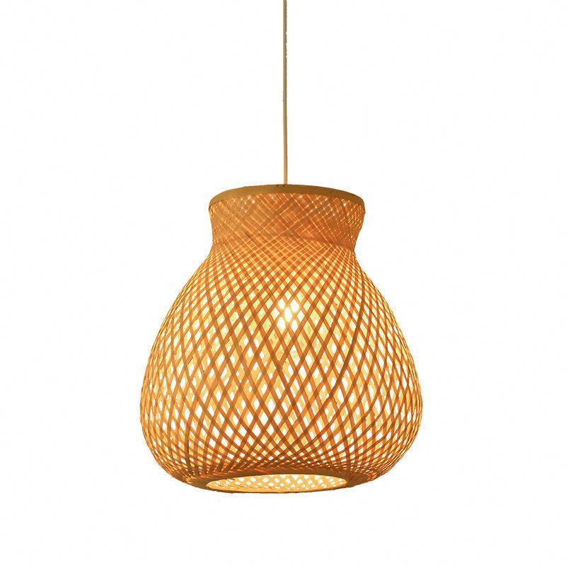 Home Chandelier Rattan Pendant Lights Adorable Style Japanese Ceiling Bamboo Rattan Lamp Shade Pendant Light