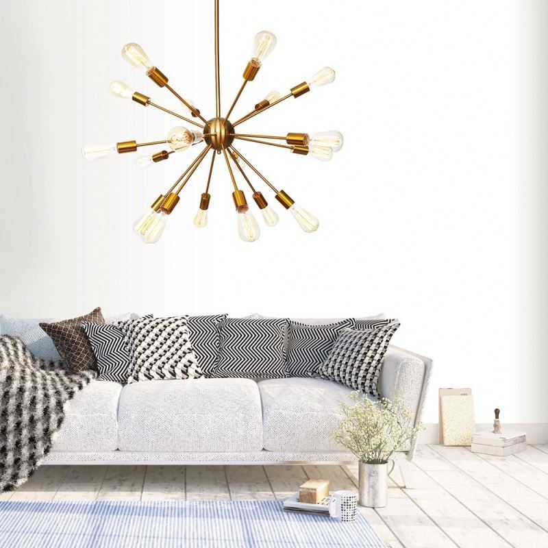 Creative Retro Ceiling Chandelier Lamp for Home Bar Vintage Plexiglass Pendant Light Fixtures