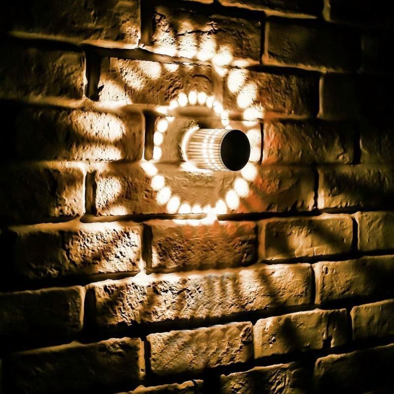 LED RGB Spiral Hole Wall Lamp Sconce Light KTV Bar Decor Floodlight 3W 85-265V