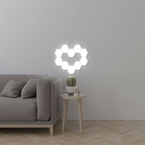 Magnetic Hexagon Creative Decorative Wall Lamp Quantum  Night Light Lamp Led Hex Light Sensor Modular Touch Light