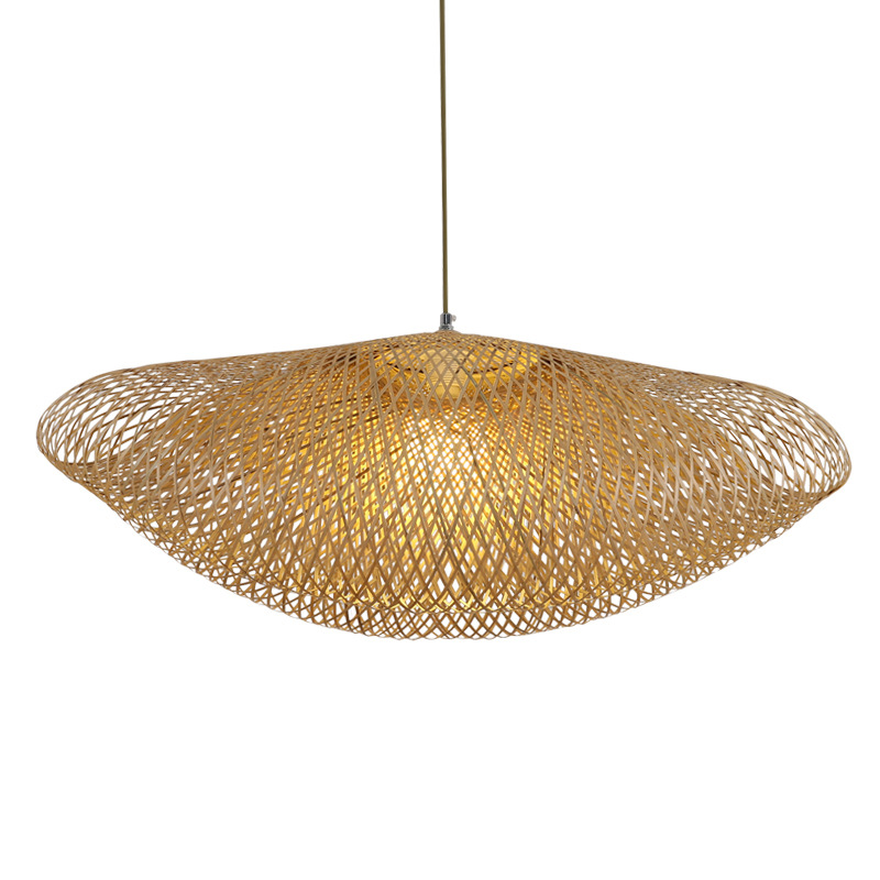 Pendant Ceiling Light Handmade Bamboo Rattan Lamp Shade