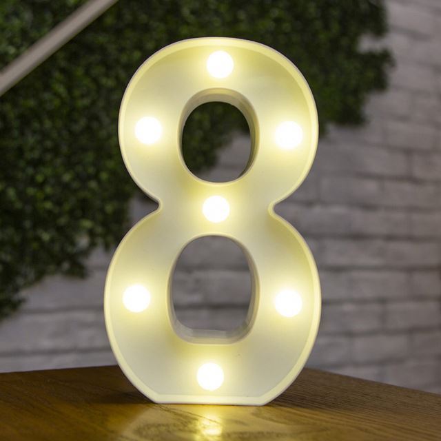 Custom Engraved Letter Lights Birthday Gift Wood Led Night Light Table Lamp Marquee Letters Led Light