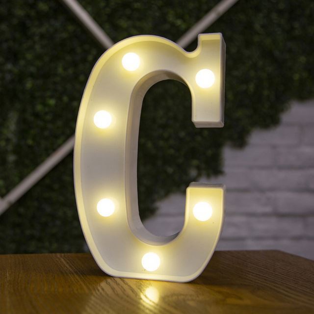 Custom Engraved Letter Lights Birthday Gift Wood Led Night Light Table Lamp Marquee Letters Led Light