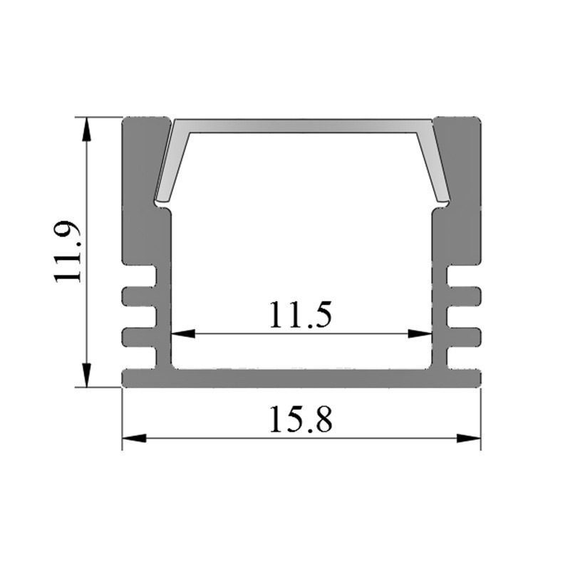 X07 For Ceiling Light Gypsum Drywall Aluminum Extrusion Profiles, Aluminum led Light Profiles with Channel Diffuser