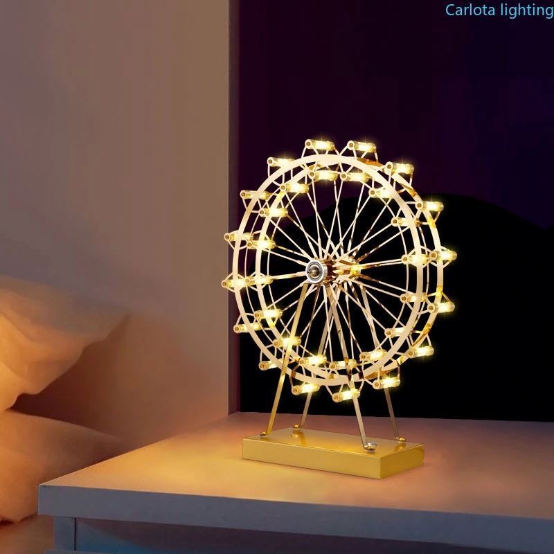 3D Night Light Eiffel Tower 3D Light Lamp 7 Color Changing Desk Table Light Children Lamp with Flat Acrylic Panel & ABS Base