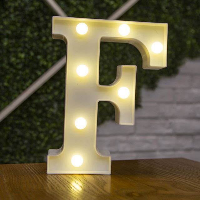 Custom Engraved Letter Lights Birthday Gift Wood Led Night Light Table Lamp Marquee Letters Led Light