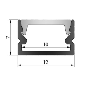 X07 For Ceiling Light Gypsum Drywall Aluminum Extrusion Profiles, Aluminum led Light Profiles with Channel Diffuser