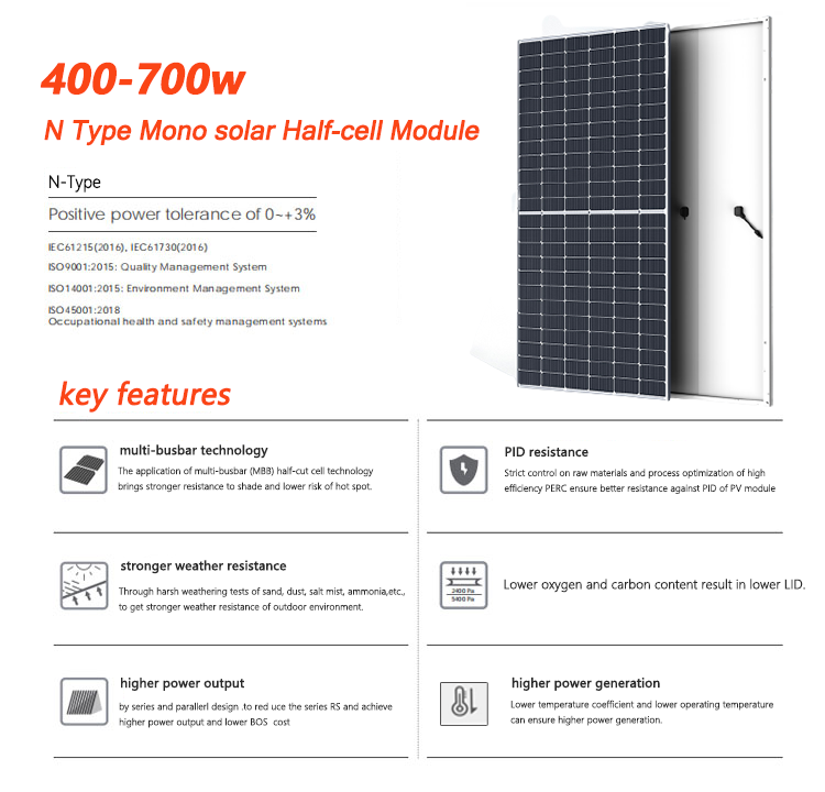 solar panel with battery and inverter panneaux solaire photovoltaic 400w 200w 300 watt price list 400 watt 800w solar panel