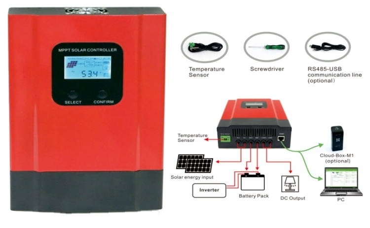 Maximize Efficiency 12v 24V 36V Solar Charge Controller 48V MPPT Solar Panel Power Voltage Regulator