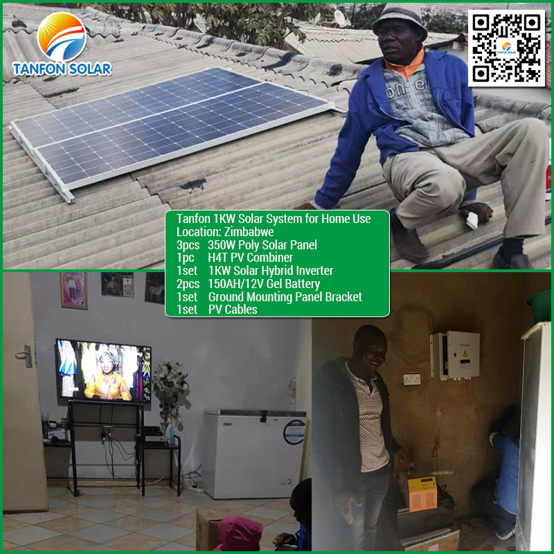 3000watt kits solar power system 24V , 220V home power 1kw generator, high quality solar system set