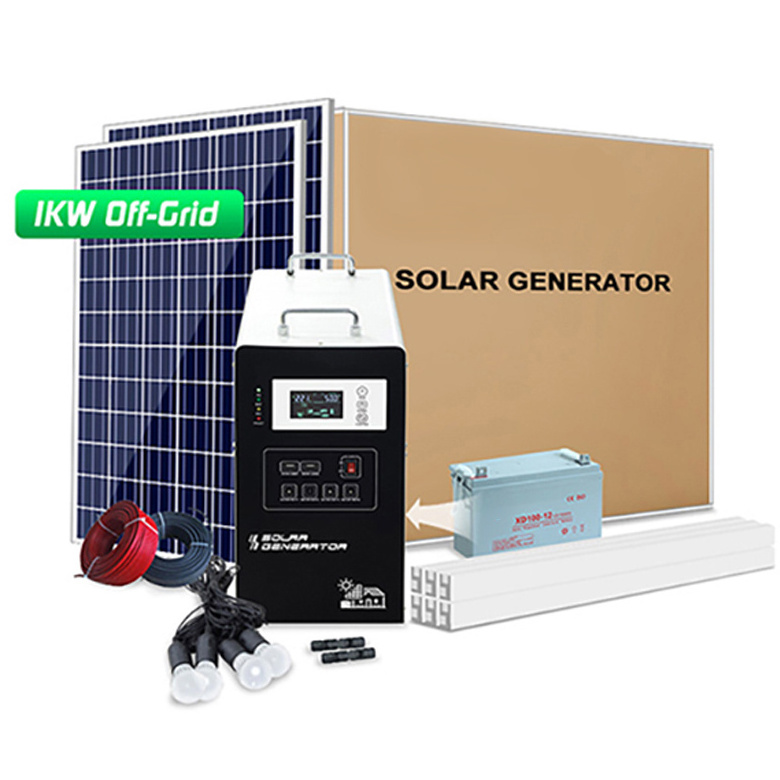 Complete set solar panel kits 500w 300w off grid solar power system solar system kit