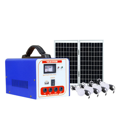 Solarthon Lead Acid Battery 30W 40W 40W Solar Energy System For Home Outdoor Solar Lighting System  5kw solar power generation