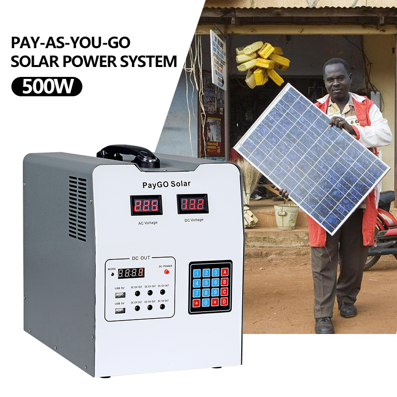 INew Material Portable Pay As You Go 1000W Off Grid Solar Power System For Home Panel for Household Solar Power System Ce Lithiu