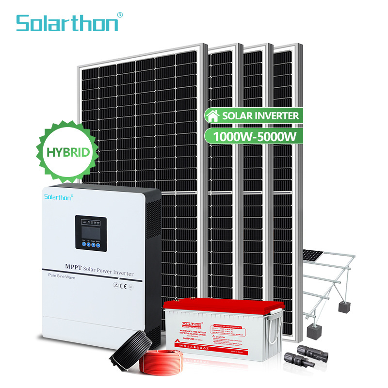 Off Grid Solar power mppt hybrid wind and solar charge controller hybrid solar inverter for home solar Panel system