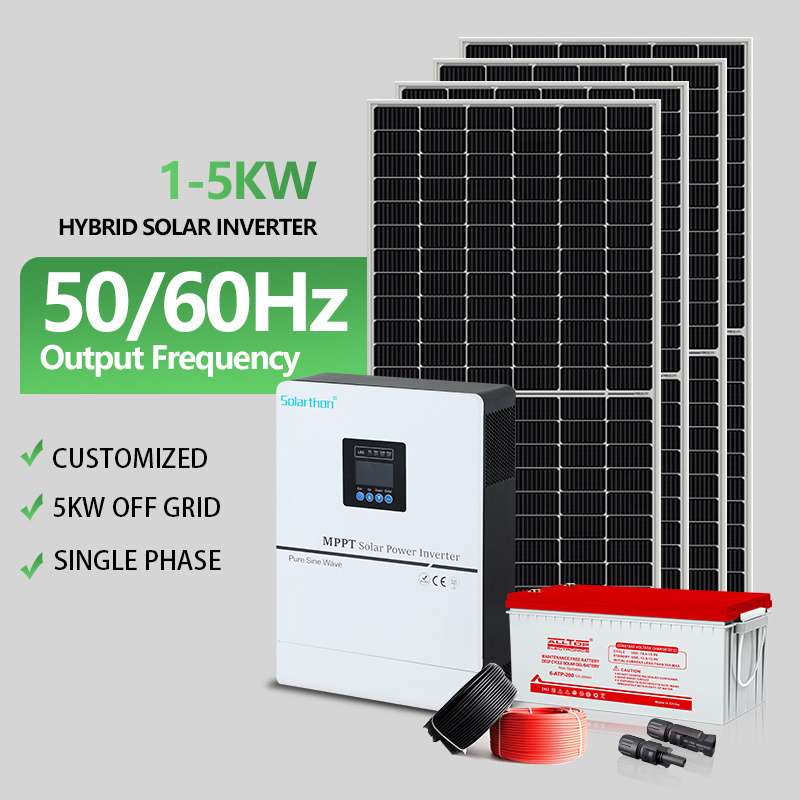 Off Grid Solar power mppt hybrid wind and solar charge controller hybrid solar inverter for home solar Panel system