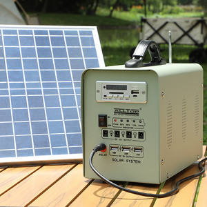 Solar Power Station Radio Lighting Generator Home Portable Solar Power Energy System  For Camping Use