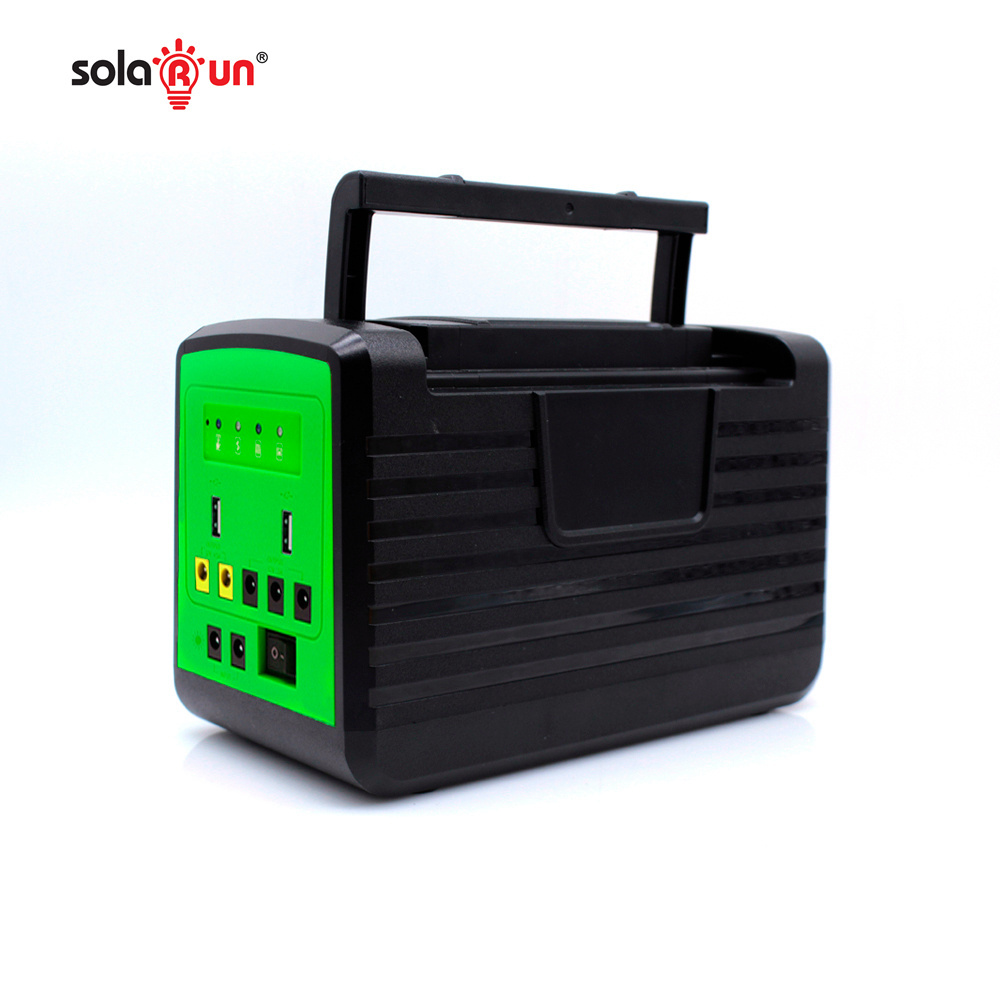 Solar Energy Generator For Africa Rural Off Grid Area Indoor Mobile Solar Power Home 40w 50w Dc 12v Lifepo4  Solar Fan Lighting