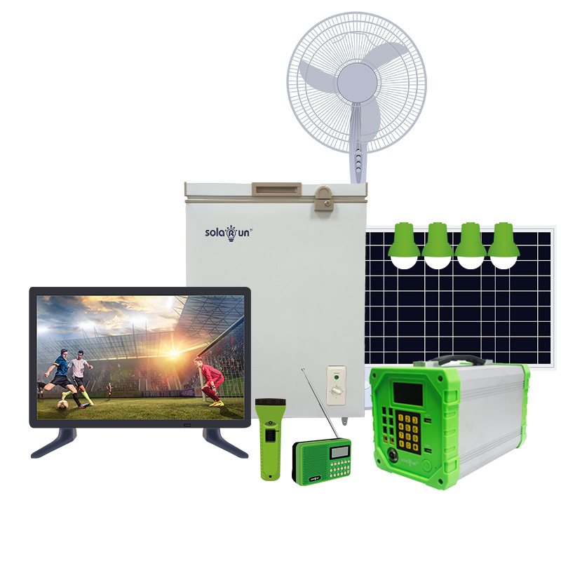 60W Solar Panel With 5m cables Solar Home Systems 12.8V 18Ah LiFePO4 Portable Off Grid Solar System For Home Use Complete