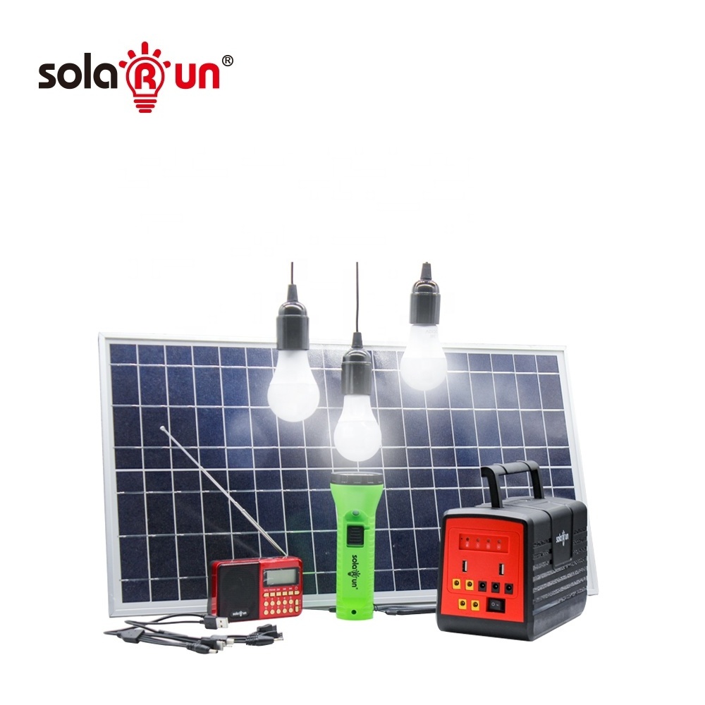 Pay As You Go 30W 50W 100W Home Solar System Off-grid Solar Power System Kit Case Generador Solar Panel