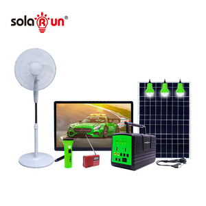 Complete Portable Off Grid 12V Home Solar Energy Lighting System For  Rural Area Tv And Fan Use Light Kits