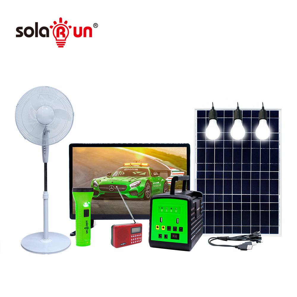 Complete Portable Off Grid 12V Home Solar Energy Lighting System For  Rural Area Tv And Fan Use Light Kits