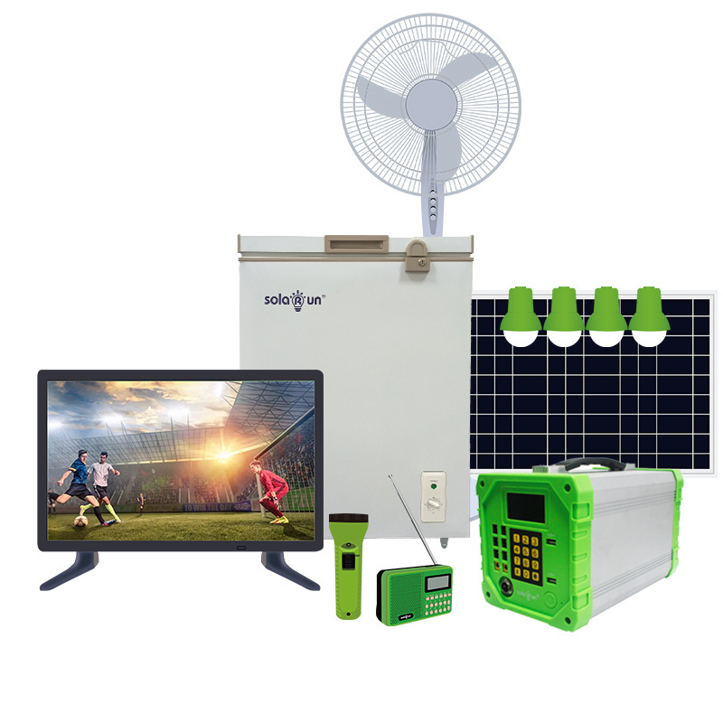 60W Solar Panel With 5m cables Solar Home Systems 12.8V 18Ah LiFePO4 Portable Off Grid Solar System For Home Use Complete