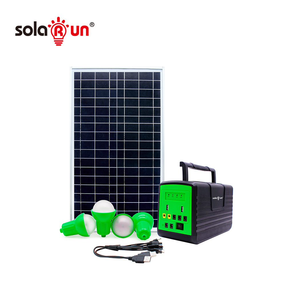 Pay As You Go 30W 50W 100W Home Solar System Off-grid Solar Power System Kit Case Generador Solar Panel